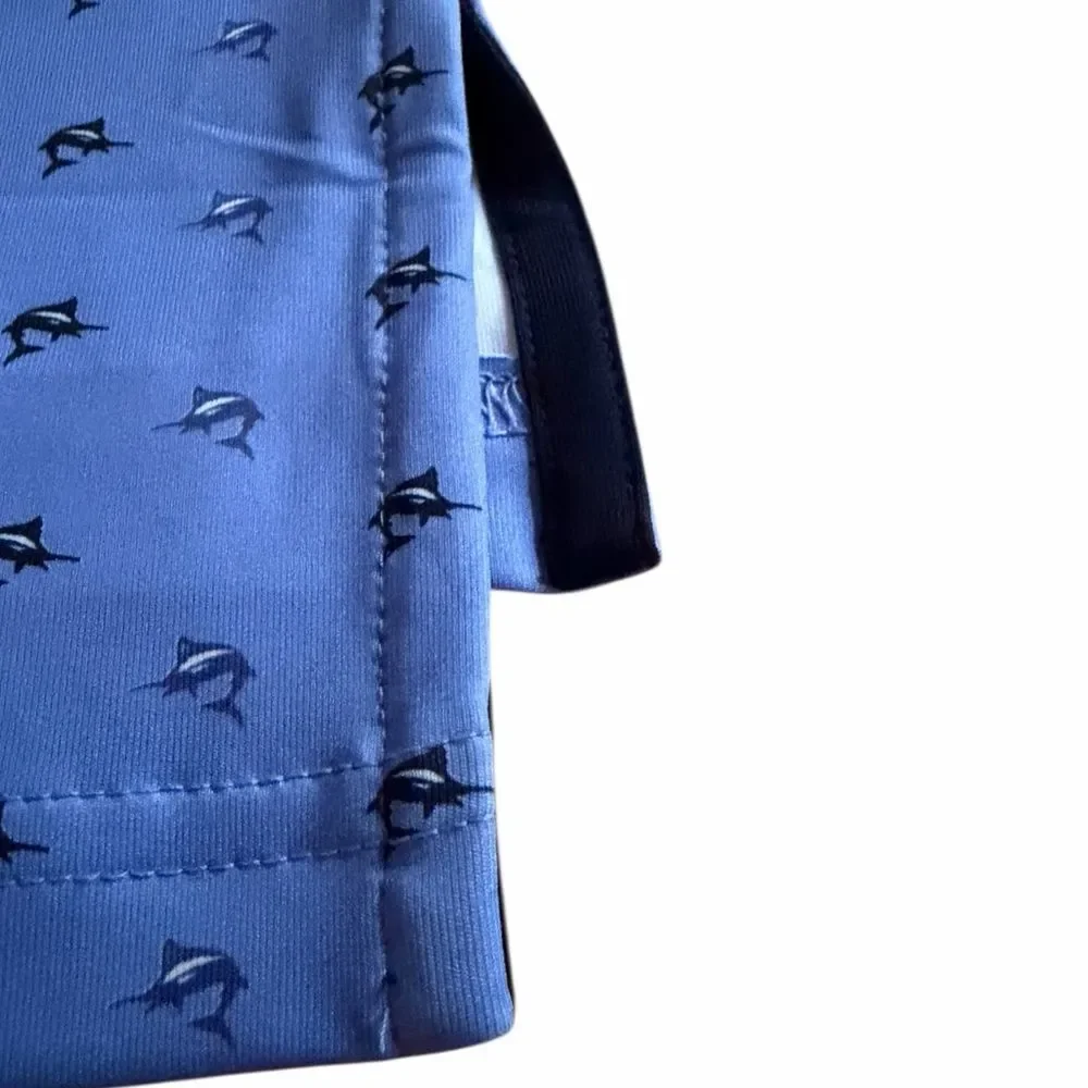 NWT RLX Ralph Lauren Men’s Polo Shirt with Dolphin Pattern S